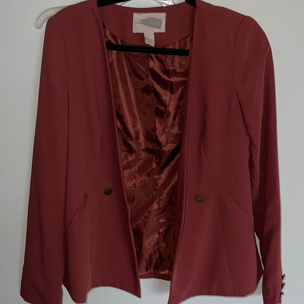 Deep Rose / burgundy blazer
